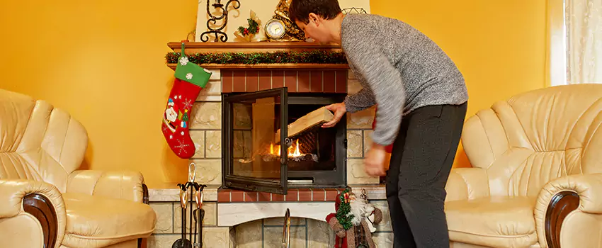 Rusted Metal Fireplace Restoration in Scottsbluff, Nebraska